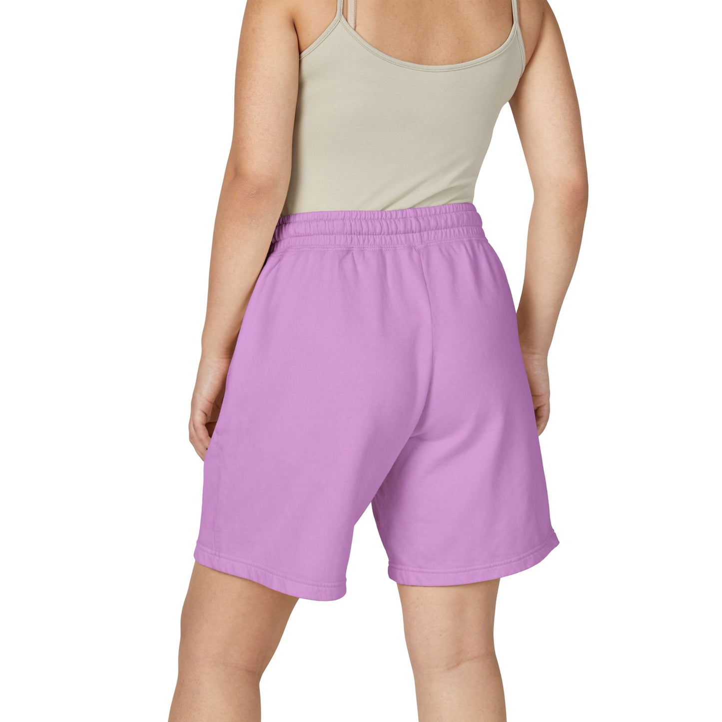 BLK MAMBA-Dyed Lightweight Fleece Sweat Shorts