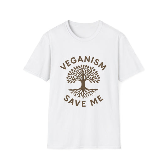 Veganism Save Me Unisex Softstyle T-Shirt, Eco-Friendly Tee, Plant-Based Apparel, Gift for Vegans, Casual Lifestyle Wear