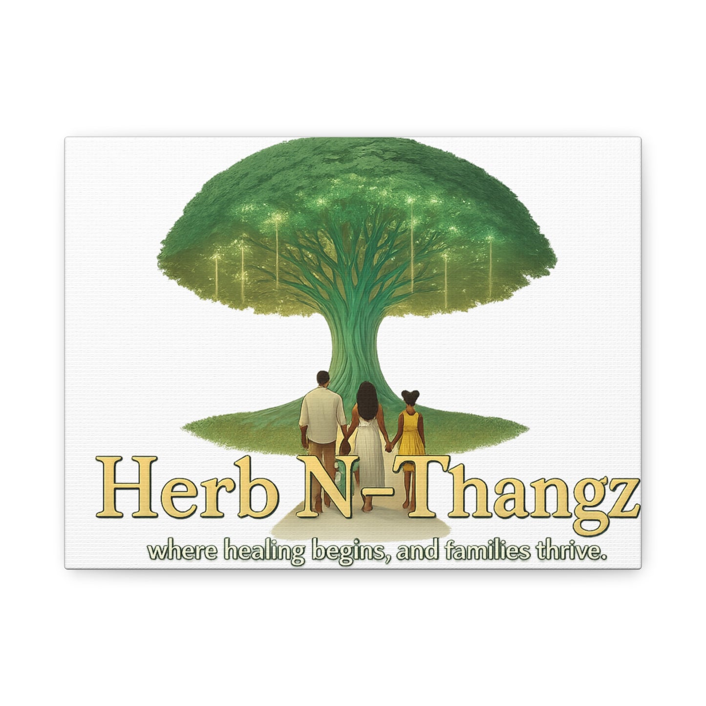 Stretched Canvas Art Print, Healing Tree Wall Decor, Family Inspired Art, Spiritual Gift, Home Decor, Inspirational Artwork