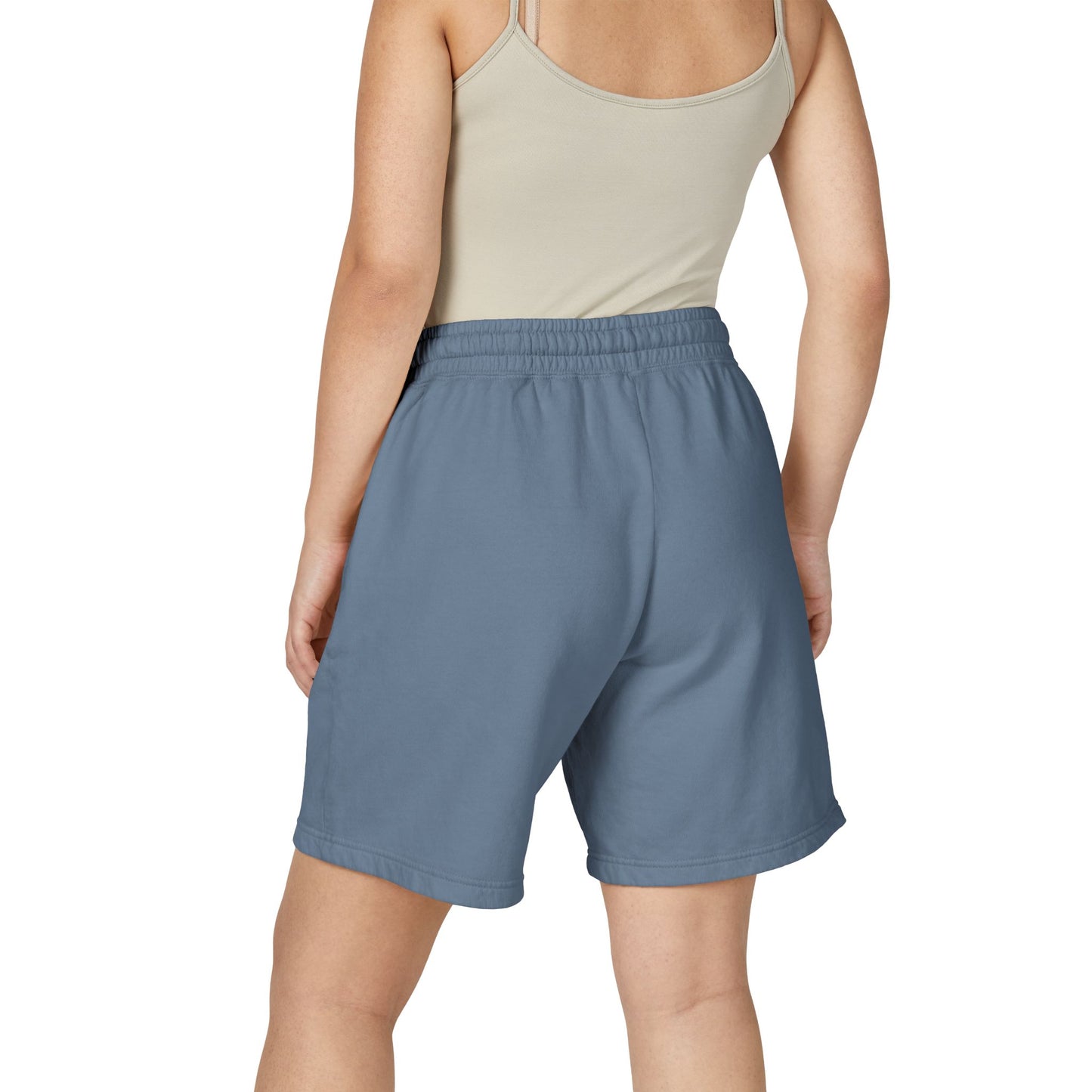 BLK MAMBA-Dyed Lightweight Fleece Sweat Shorts