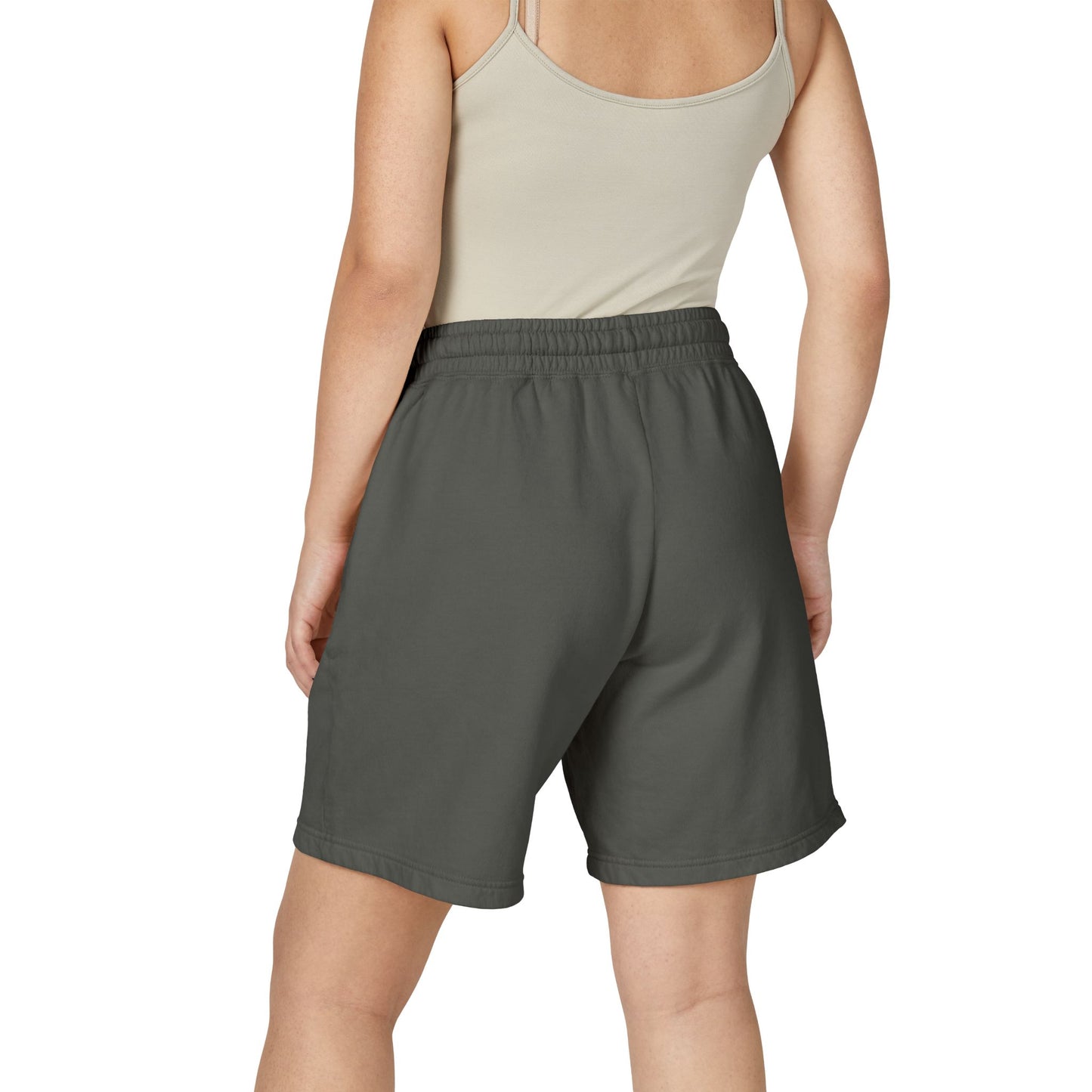 BLK MAMBA-Dyed Lightweight Fleece Sweat Shorts