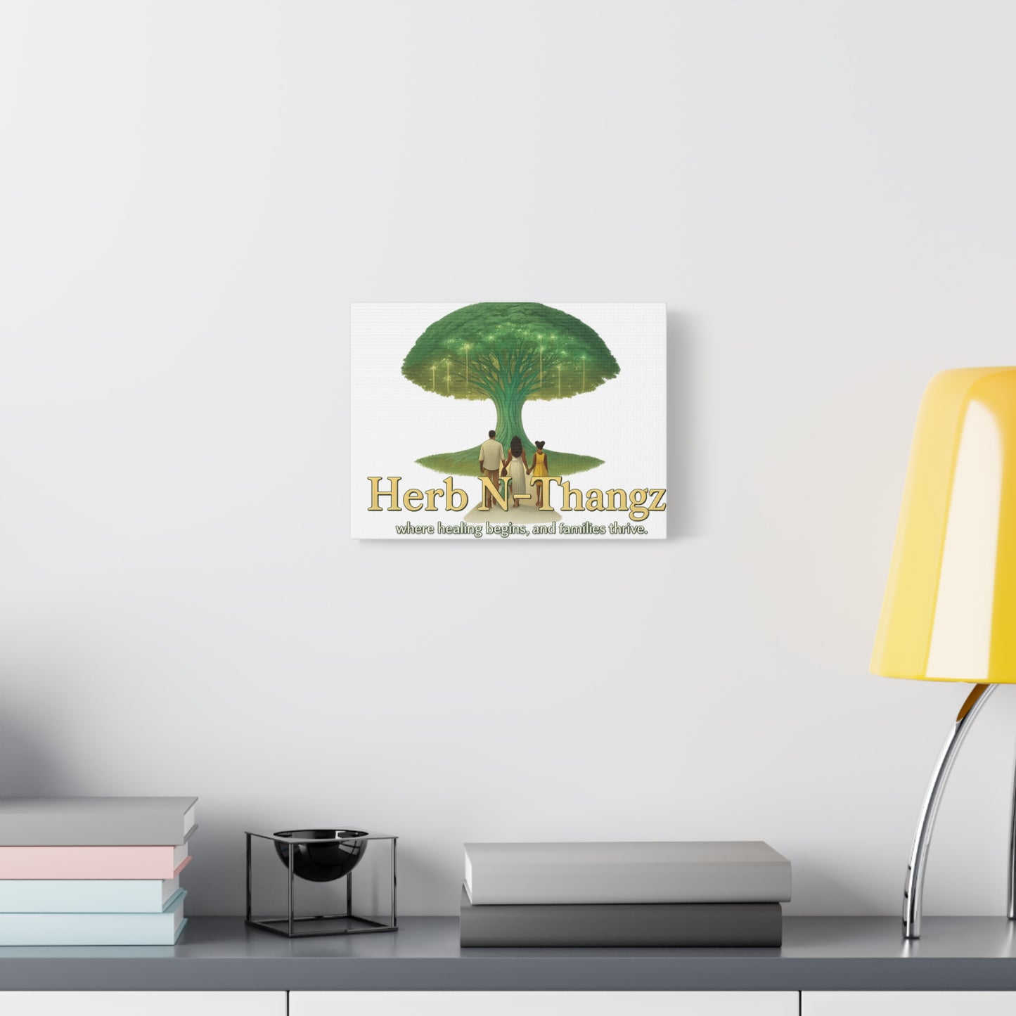 Stretched Canvas Art Print, Healing Tree Wall Decor, Family Inspired Art, Spiritual Gift, Home Decor, Inspirational Artwork
