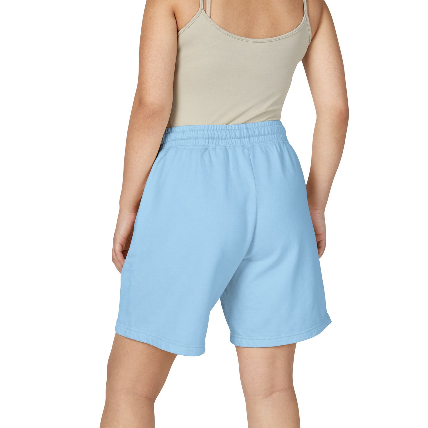 BLK MAMBA-Dyed Lightweight Fleece Sweat Shorts