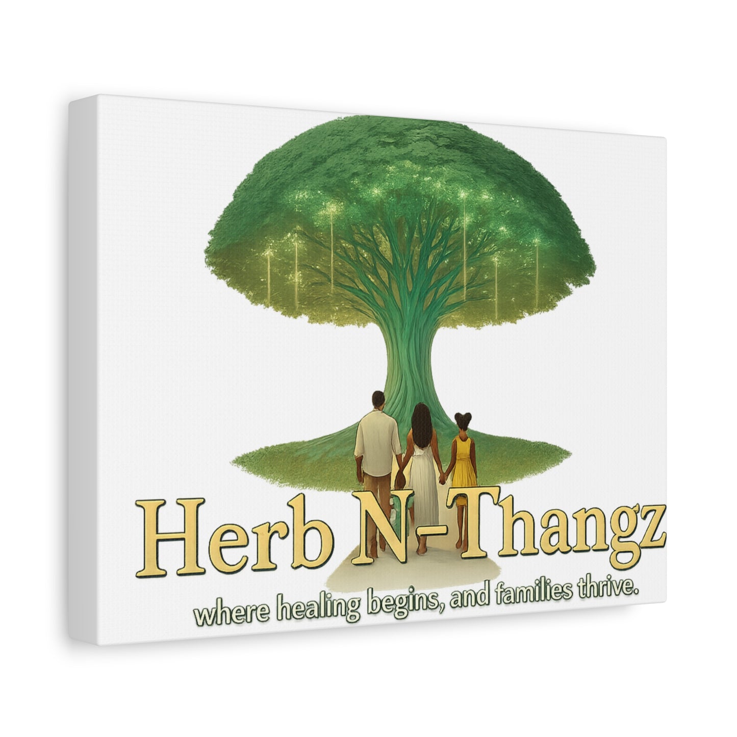 Stretched Canvas Art Print, Healing Tree Wall Decor, Family Inspired Art, Spiritual Gift, Home Decor, Inspirational Artwork