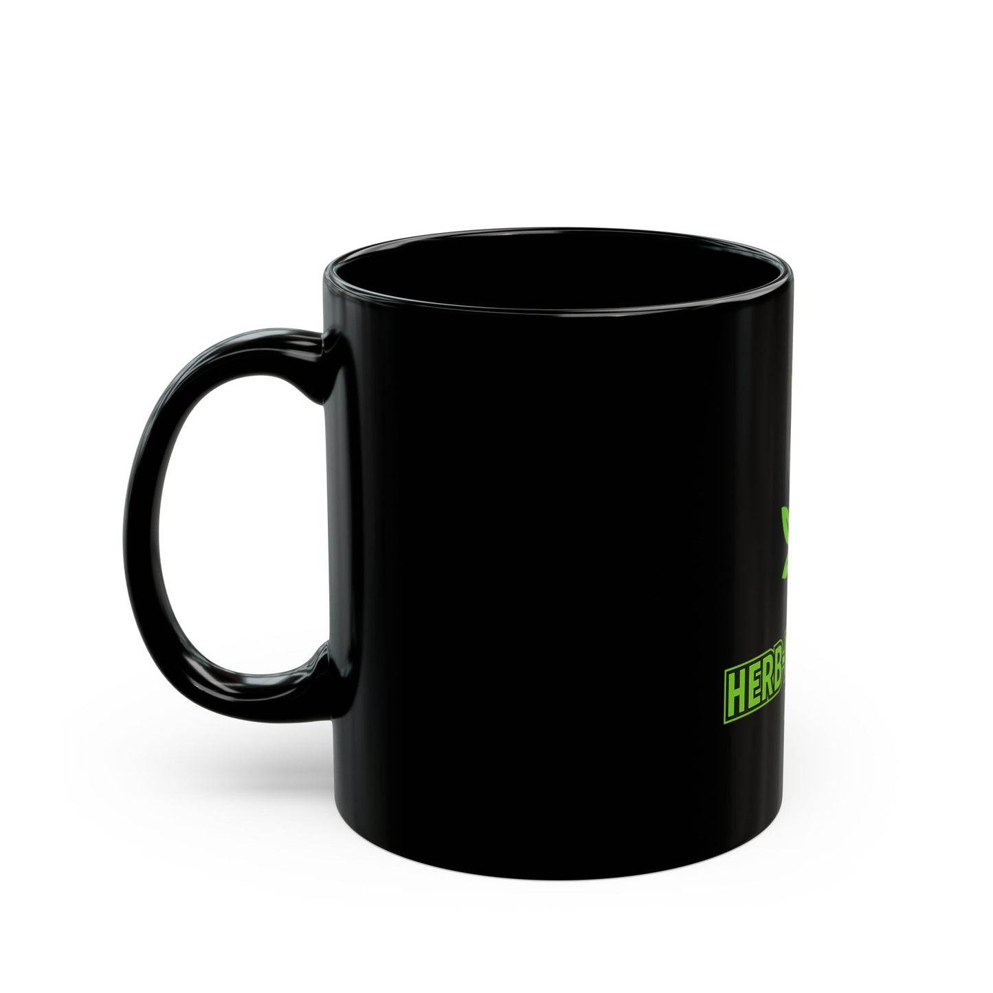Herb-N-Thangz Black Mug - Personalized Coffee Cup for Coffee Lovers, Perfect Gift for Stoners and Plant Enthusiasts, 11oz or 15oz